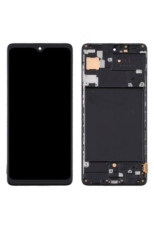 Schermo per Samsung Galaxy A71 vetro touch LCD compatibile al 100% - nero