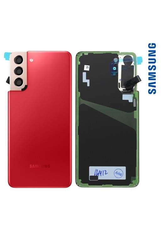 Copribatteria Originale Samsung per Samsung Galaxy S21 Plus Service Pack rosso