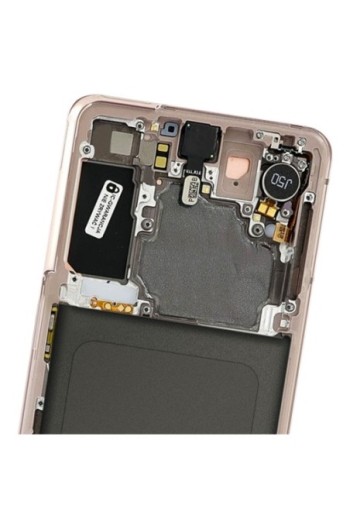 Blocco completo originale Samsung Galaxy S21: Schermo LCD + Vetro Tattile Service Pack - Phantom Pink