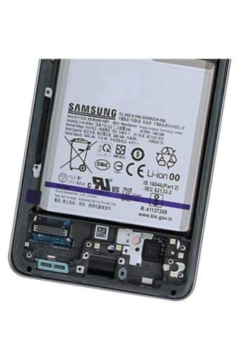 Blocco completo originale Samsung Galaxy S21: Schermo LCD + Vetro Tattile + Batteria 4000mAh Service Pack - Phantom Gray