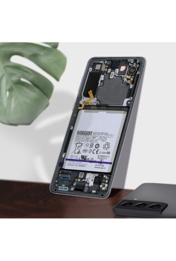 Blocco completo originale Samsung Galaxy S21: Schermo LCD + Vetro Tattile + Batteria 4000mAh Service Pack - Phantom Gray