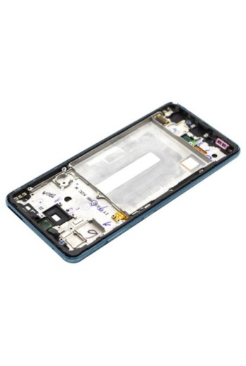 Blocco completo originale Samsung Galaxy A52 A52 5G e A52s: Schermo LCD + Vetro Tattile Service Pack - Awesome Blue