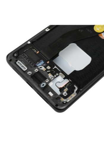 Blocco completo originale Samsung Galaxy S21 Ultra: Schermo LCD + Vetro Tattile Service Pack - Phantom Black