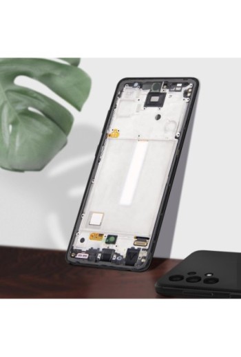 Blocco completo originale Samsung Galaxy A52 A52 5G e A52s: Schermo LCD + Vetro Tattile Service Pack - Awesome Black