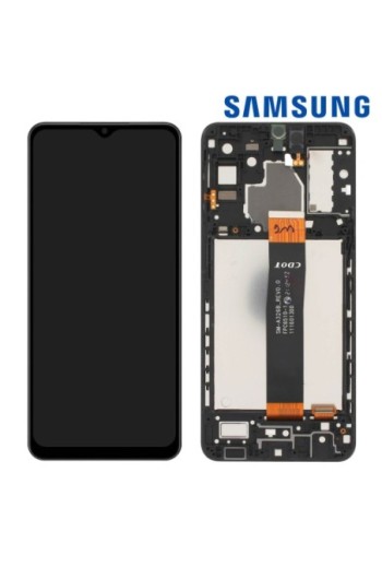 Blocco completo originale Samsung Galaxy A32 5G: Schermo LCD + Vetro Tattile Service Pack - Awesome Black