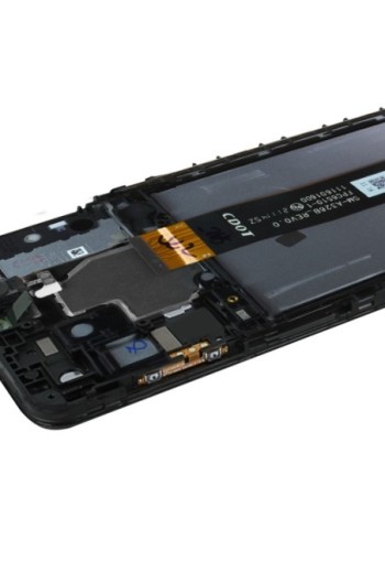 Blocco completo originale Samsung Galaxy A32: Schermo LCD + Vetro Tattile Service Pack - Awesome Black