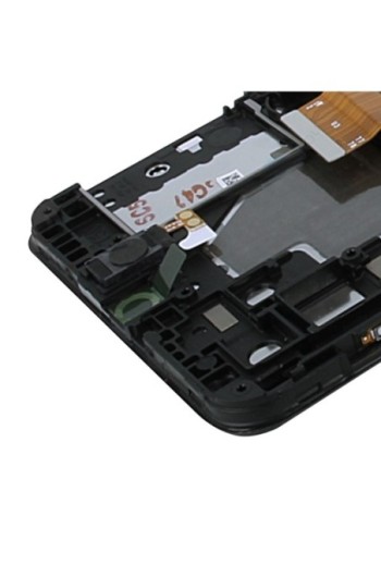 Blocco completo originale Samsung Galaxy A32: Schermo LCD + Vetro Tattile Service Pack - Awesome Black