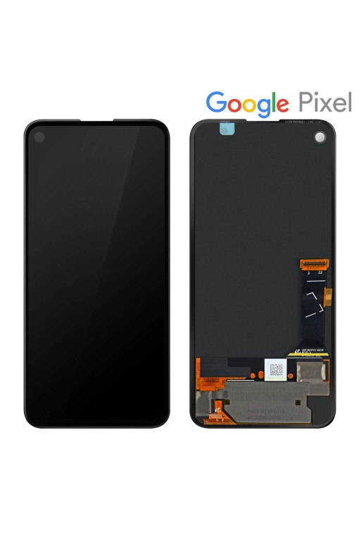 Schermo LCD per Google Pixel 4A + Vetro Tattile originale Google Service Pack - Nero