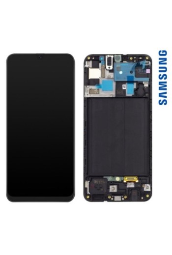 Schermo LCD per Samsung Galaxy A50 + Vetro Tattile Originale Samsung [Service Pack] - Black