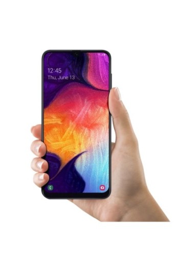 Schermo LCD per Samsung Galaxy A50 + Vetro Tattile Originale Samsung [Service Pack] - Black