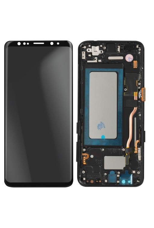 Schermo LCD per Samsung S8 compatibile - vetro touchscreen AMOLED cornice midnight black