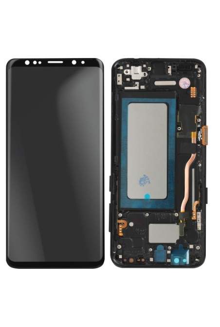 Schermo LCD per Samsung S8 compatibile - vetro touchscreen AMOLED cornice midnight black