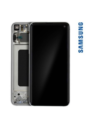 Blocco Completo Originale Samsung [Service Pack]: Schermo LCD + Touch Screen - Bianco per Samsung Galaxy S10e