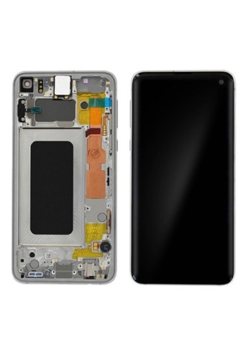 Blocco Completo Originale Samsung [Service Pack]: Schermo LCD + Touch Screen - Bianco per Samsung Galaxy S10e