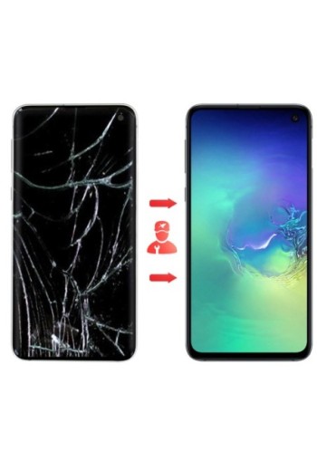 Blocco Completo Originale Samsung [Service Pack]: Schermo LCD + Touch Screen - Bianco per Samsung Galaxy S10e