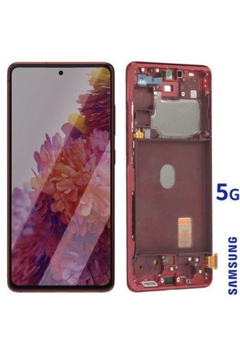 Schermo LCD + Touch Screen Samsung Galaxy S20 FE 5G 100% originale – rosso