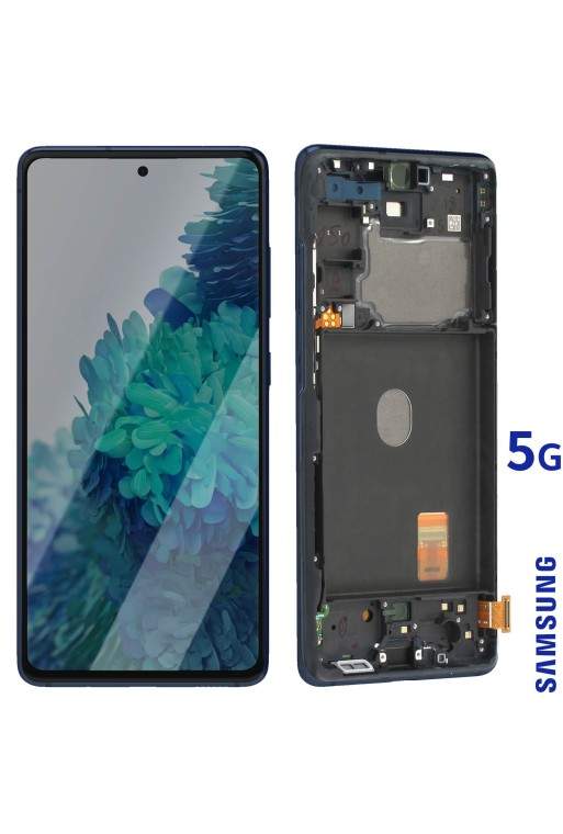 Schermo LCD + Touch Screen Samsung Galaxy S20 FE 5G 100% originale – blu