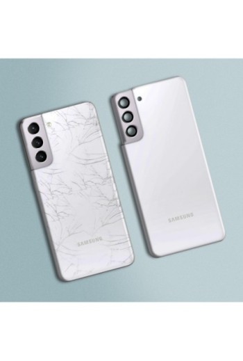 Copribatteria / Facciata posteriore per Samsung Galaxy S21 ricambio Originale Samsung – bianco