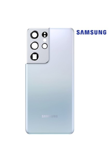 Copribatteria / Facciata posteriore per Samsung Galaxy S21 Ultra ricambio Originale Samsung – argento