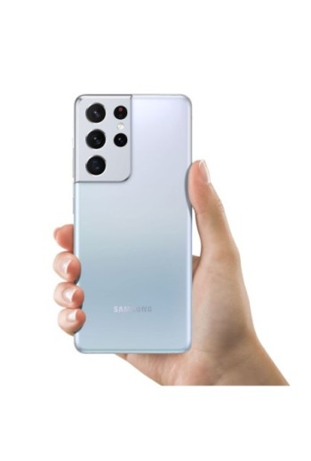 Copribatteria / Facciata posteriore per Samsung Galaxy S21 Ultra ricambio Originale Samsung – argento