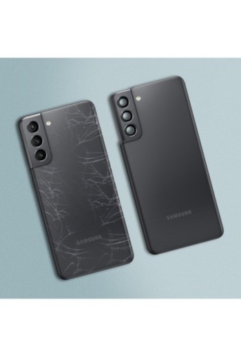 Copribatteria / Facciata posteriore per Samsung Galaxy S21 ricambio Originale Samsung – grigio