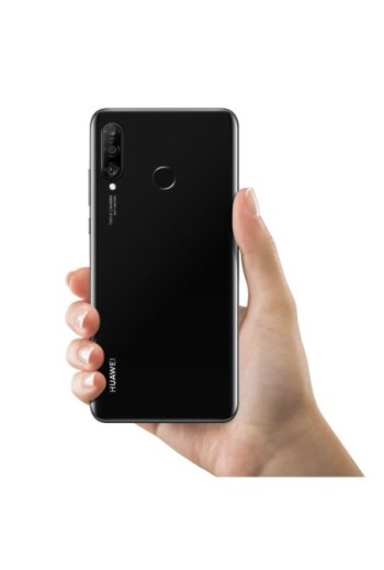 Copribatteria / Facciata posteriore di ricambio – nero per Huawei P30 Lite