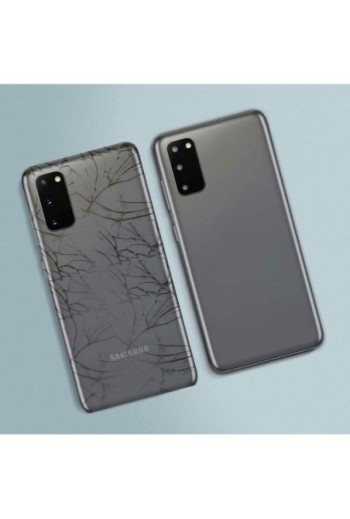 Copribatteria / Facciata posteriore di ricambio – grigio per Samsung Galaxy S20