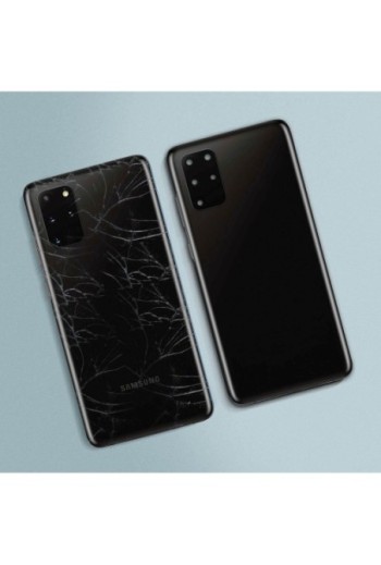 Copribatteria / Facciata posteriore di ricambio – nero per Samsung Galaxy S20 Plus