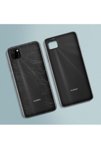 Copribatteria / Facciata posteriore di ricambio – nero per Huawei Y5p