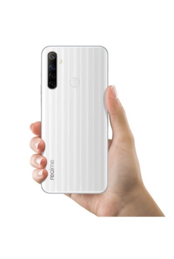 Copribatteria / Facciata posteriore di ricambio – bianco per Realme 6i