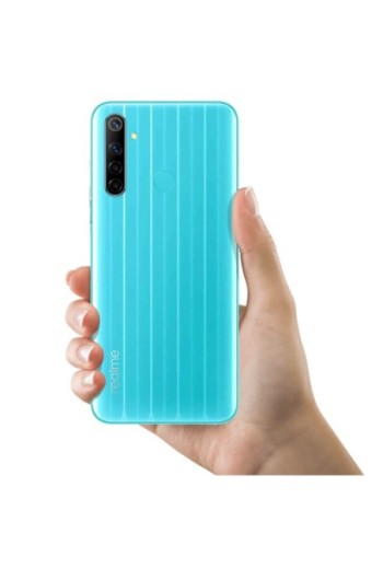 Copribatteria / Facciata posteriore di ricambio – azzurro per Realme 6i