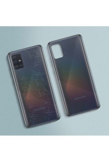 Copribatteria / Facciata posteriore di ricambio – nero per Samsung Galaxy A51