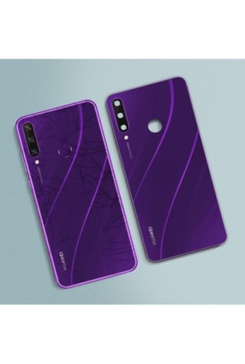 Copribatteria / Facciata posteriore di ricambio – viola per Huawei Y6p