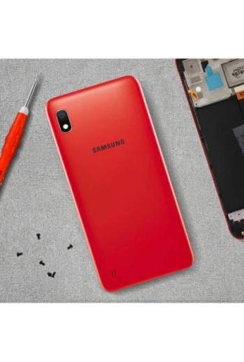Copribatteria / Facciata posteriore di ricambio Originale – Rossa per Samsung Galaxy A10