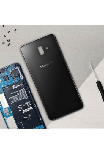 Copribatteria / Facciata posteriore di ricambio – Nera per Samsung Galaxy J4 Plus