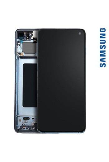 Blocco Completo Originale Samsung [Service Pack]: Schermo LCD + Touch Screen - Blu per Samsung Galaxy S10