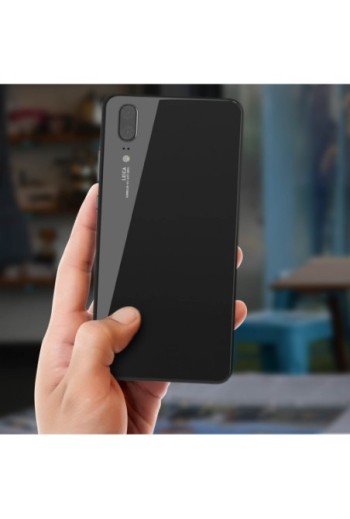 Copribatteria Originale per Huawei P20 con Lente Protezione Fotocamera - Nero