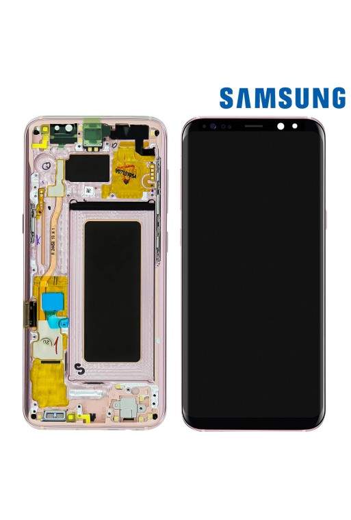 Blocco Completo Originale Samsung [Service Pack]: Schermo LCD + Touch screen – Rosa per Samsung Galaxy S8