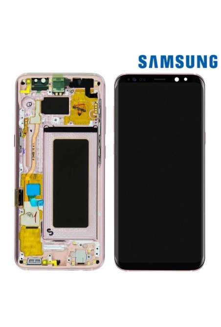 Blocco Completo Originale Samsung [Service Pack]: Schermo LCD + Touch screen – Rosa per Samsung Galaxy S8