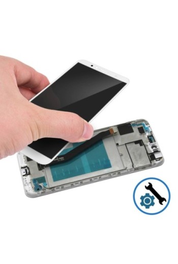 Blocco completo compatibile: Schermo LCD + Touch Screen - Bianco per Honor 7A