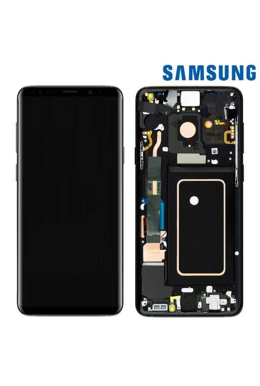 Blocco Completo Originale Samsung [Service Pack]: Schermo LCD + Touch screen – Nero per Samsung Galaxy S9 Plus