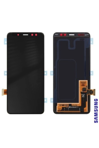 Blocco Completo Originale Samsung [Service Pack]: Schermo LCD + Touch screen – Nero per Samsung Galaxy A8
