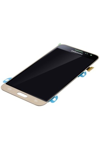 Blocco Completo: Schermo LCD + Touch screen Originale Samsung per Galaxy J3 - Oro