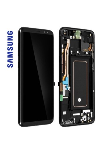 Blocco Completo: Schermo LCD + Touch screen Originale Samsung - Nero
