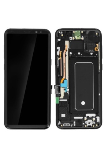 Blocco Completo: Schermo LCD + Touch screen Originale Samsung - Nero