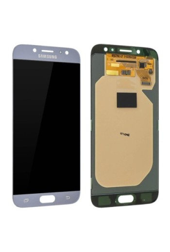 Blocco Completo: Schermo LCD + Touch screen Originale Samsung per Galaxy J7 2017 - Argento