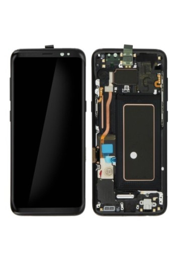 Blocco Completo: Schermo LCD + Touch screen Originale Samsung [Service Pack] per Samsung Galaxy S8 – Nero