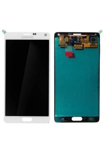 Blocco Completo: Schermo LCD + Touch screen Originale Samsung [Service Pack] per Samsung Galaxy Note 4 – Bianco