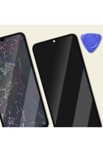 Schermo LCD originale Xiaomi Redmi 9A e 9C + frame grigio (Service Pack)
