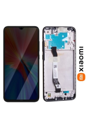 Schermo LCD completo originale Xiaomi Redmi Note 8 + frame nero siderale (Service Pack)
